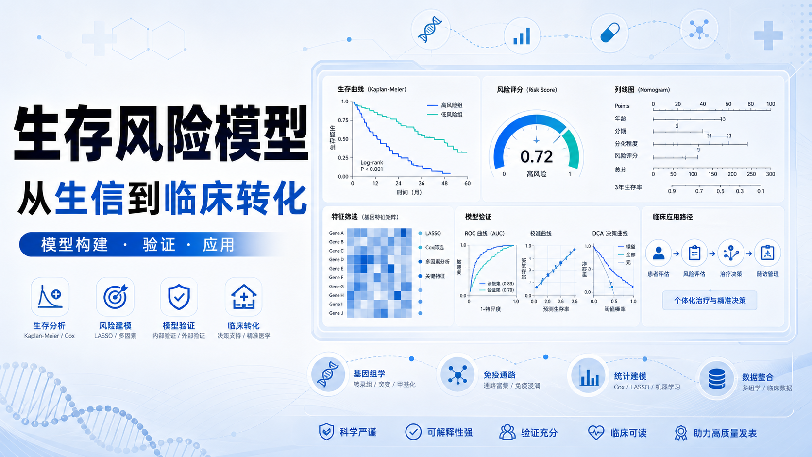 构建高精度生存风险模型：生信与临床实践