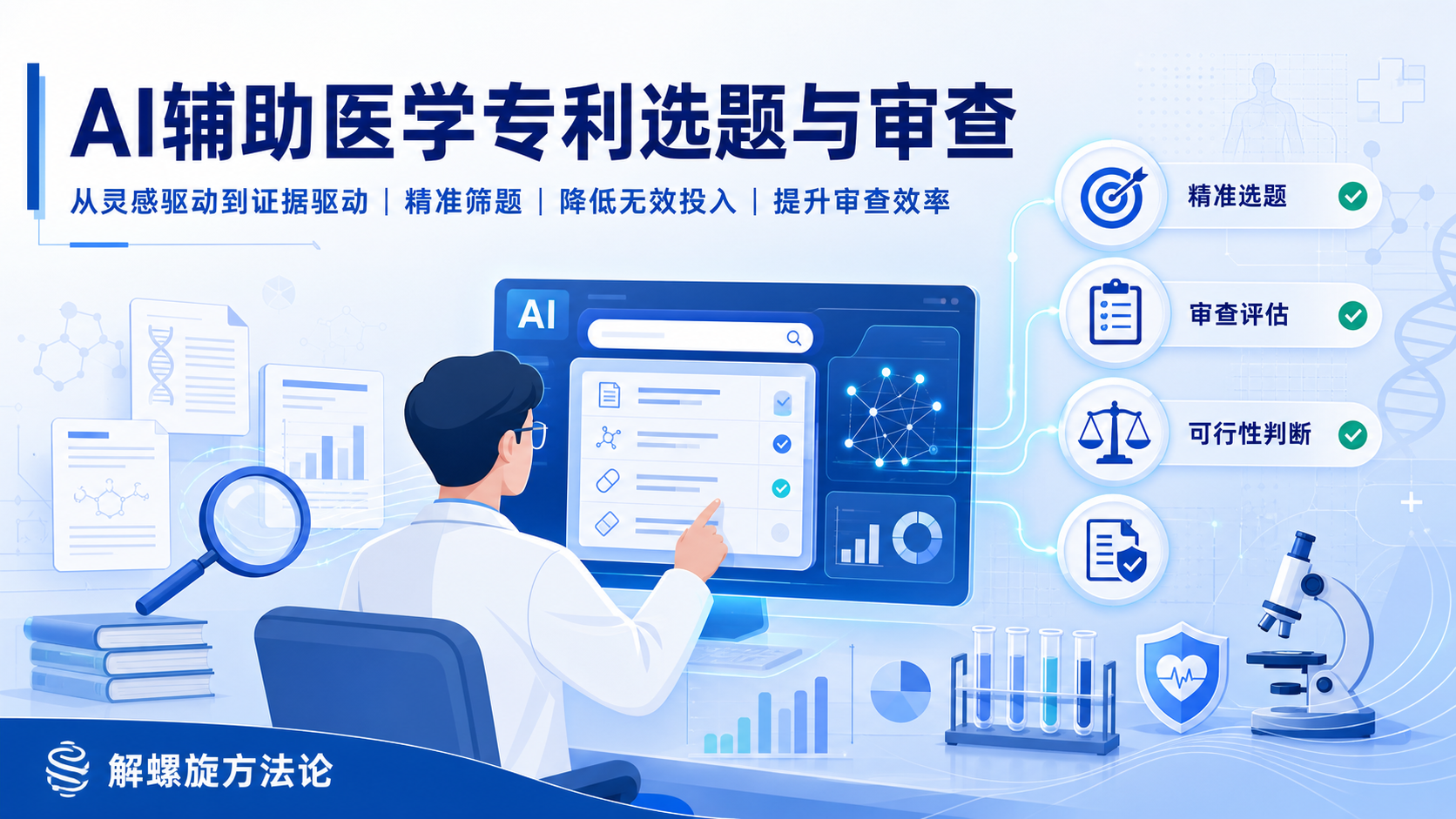 AI辅助医学科研专利审查：如何精准选题与高效评估