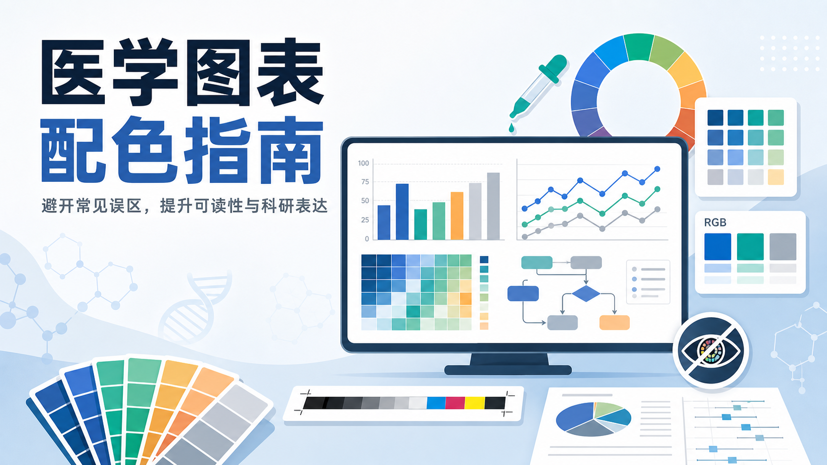 医学图表配色误区与科学方案