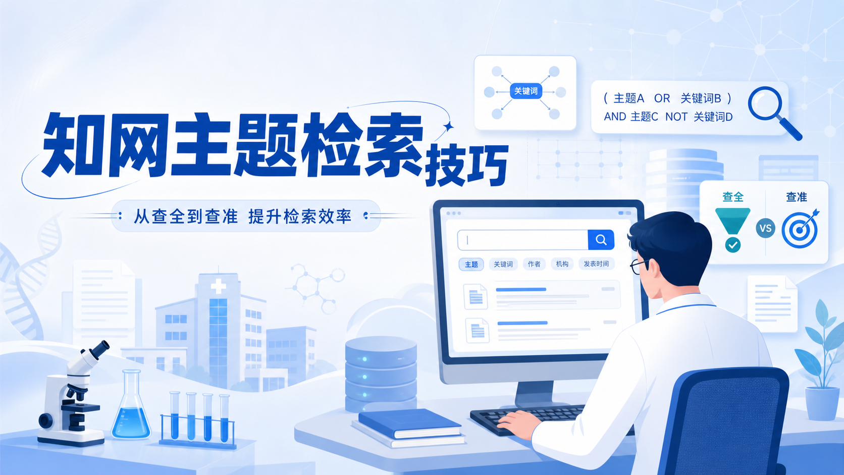 专业医生必备：知网主题检索效率提升方法