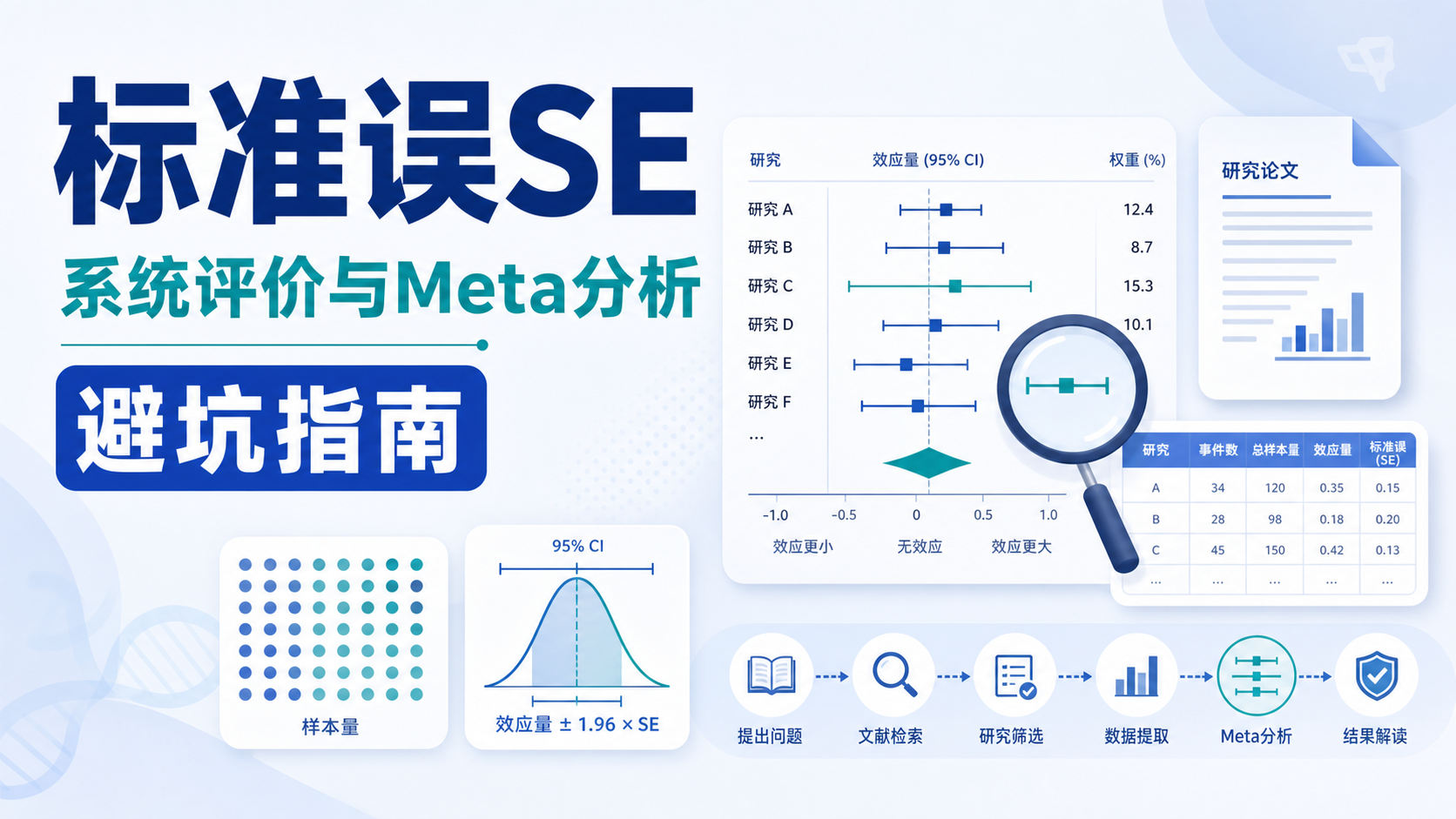 标准误在系统评价中的关键角色与操作指南