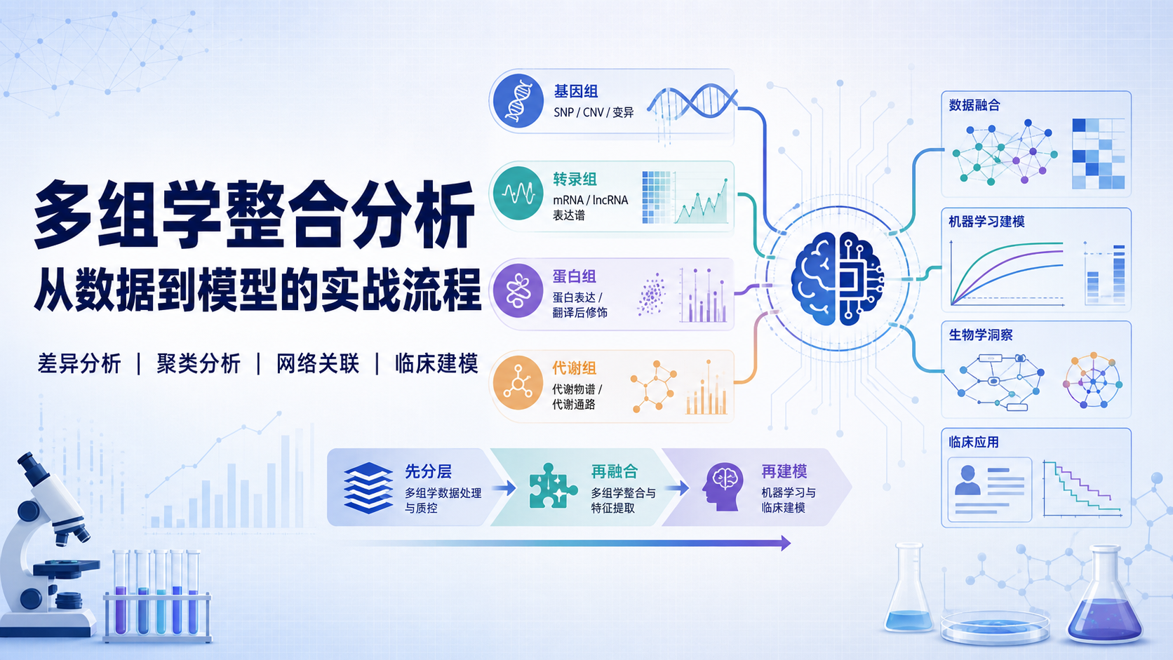 从数据到模型：多组学整合生信分析实战
