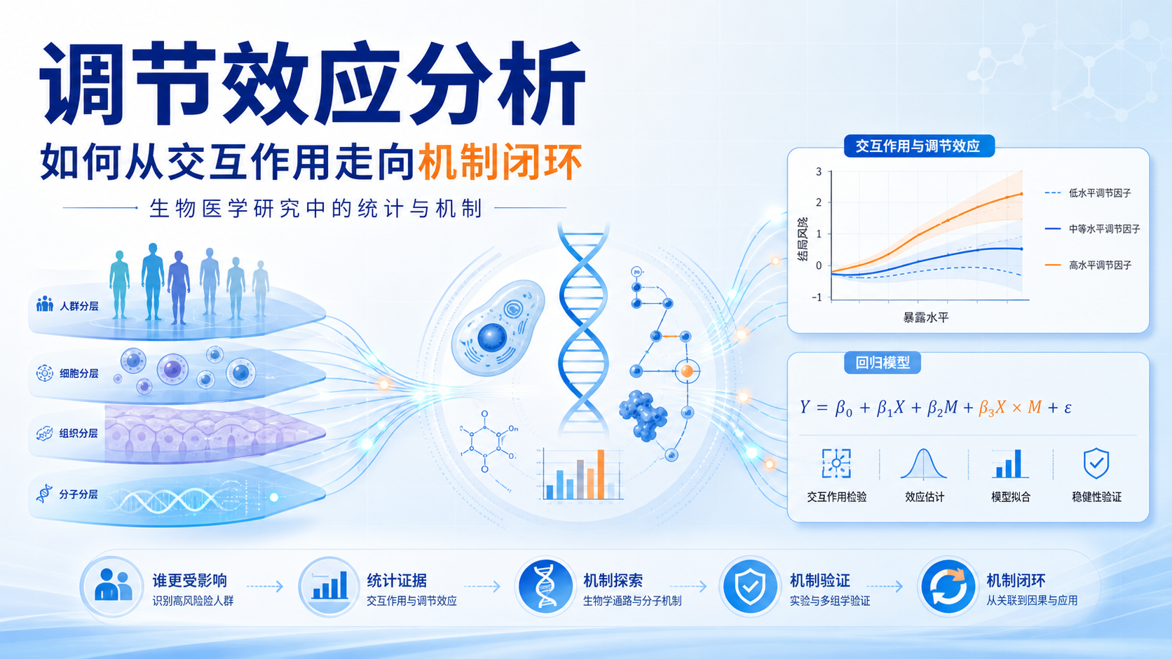 调节效应分析:破解生物医学研究中交互作用的深层机制