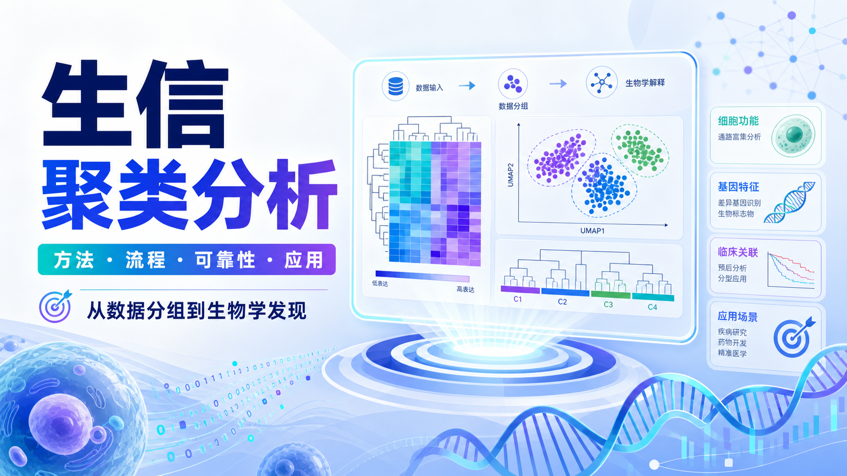 生信聚类分析方法论:从数据到生物学发现
