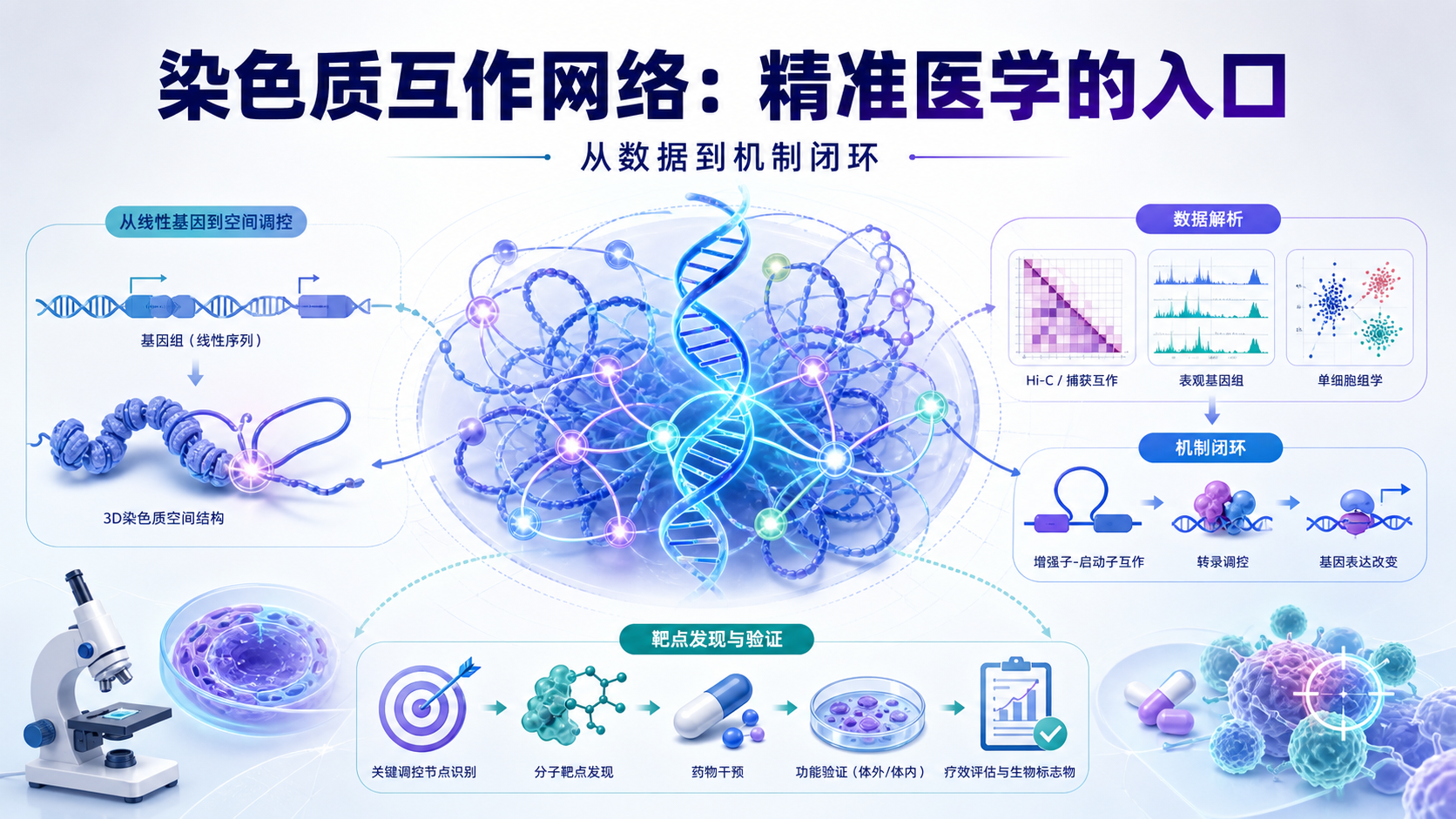 染色质互作网络驱动精准医学研究的核心路径
