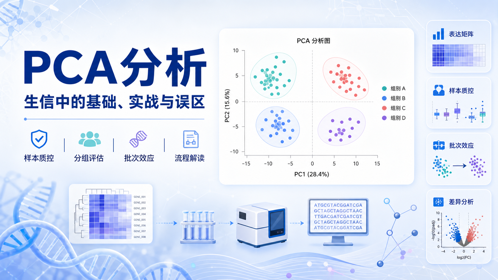 PCA分析在生信中的核心应用与实战解析