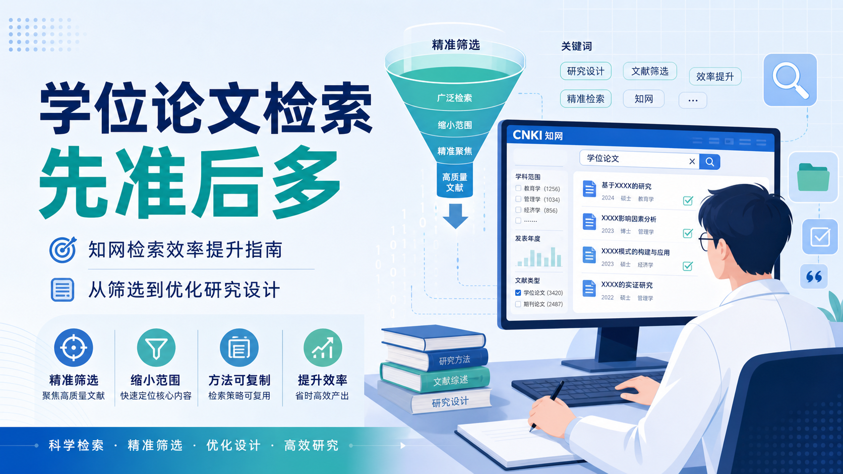 如何精准利用知网学位论文检索提升文献筛选效率