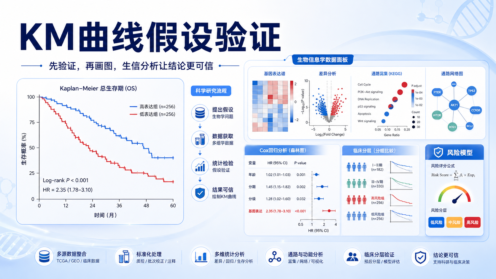 KM曲线假设验证：生信分析如何助力临床研究
