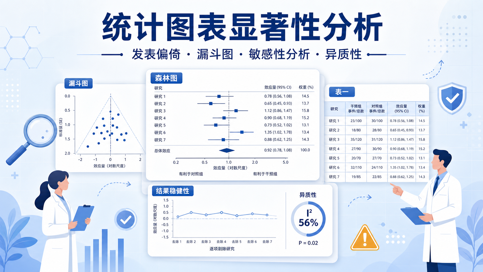 发表偏倚怎么办？统计图表敏感性与稳健性分析
