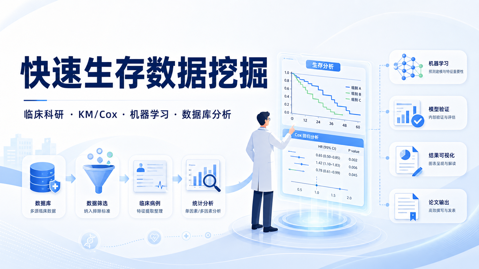 基于快速生存数据挖掘的临床科研策略