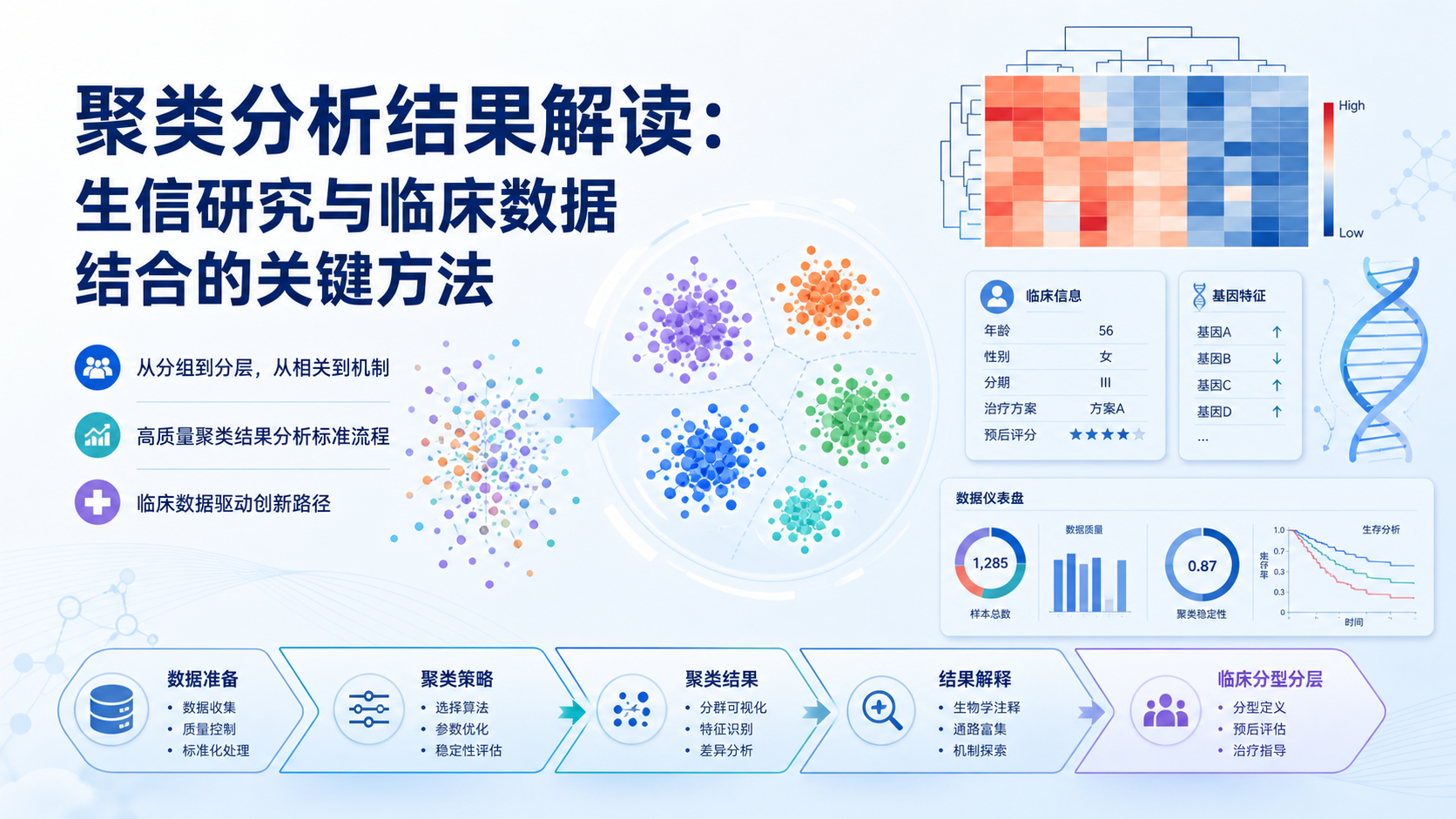 高阶生信必备：聚类分析结合临床数据的创新路径