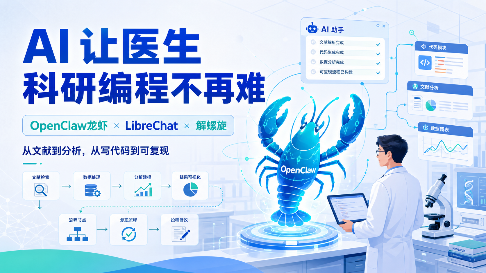 面向医生的OpenClaw龙虾：跨越编程门槛的AI科研利器