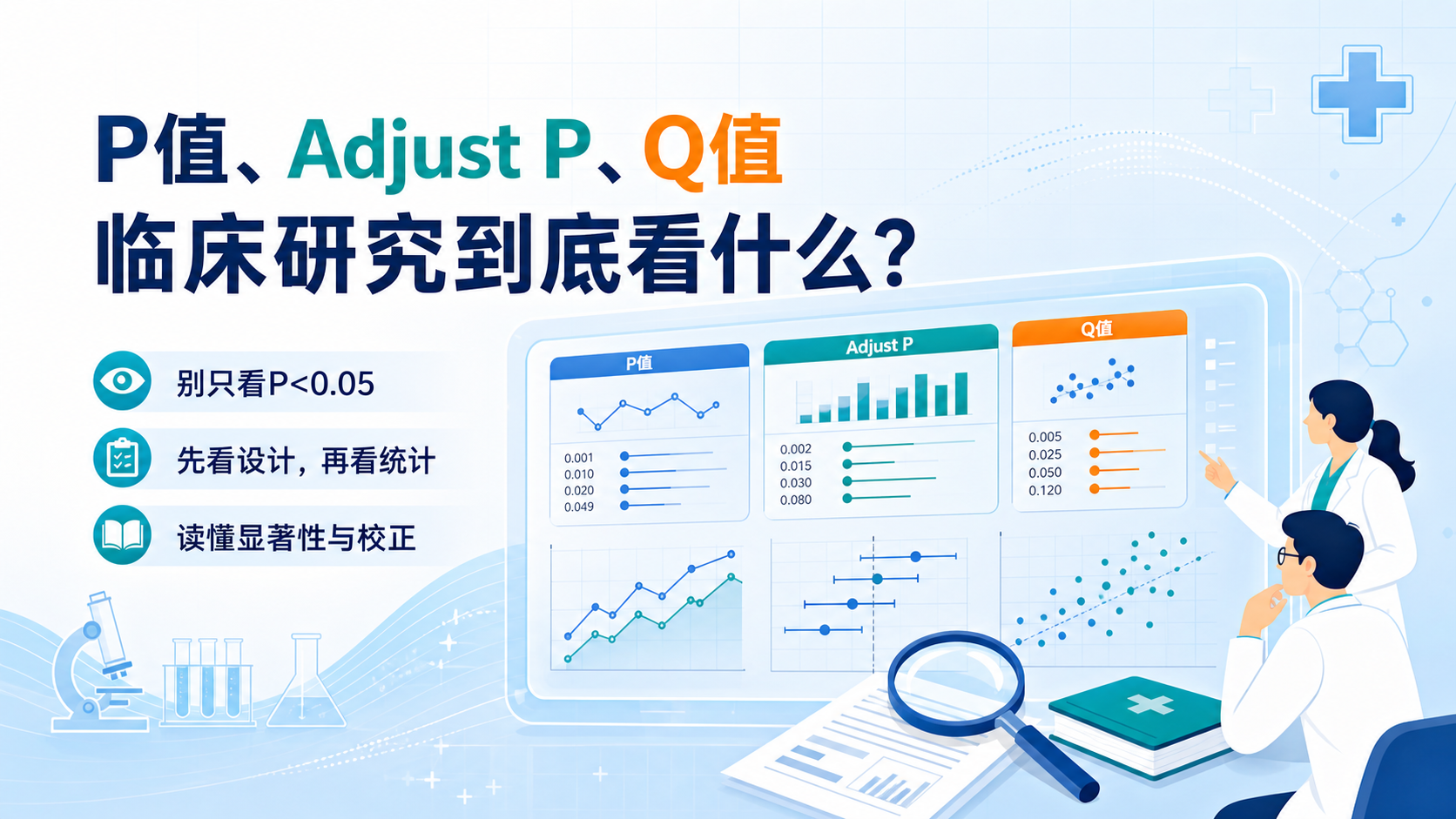 P值误区正解：Adjust P与Q值临床抉择指南