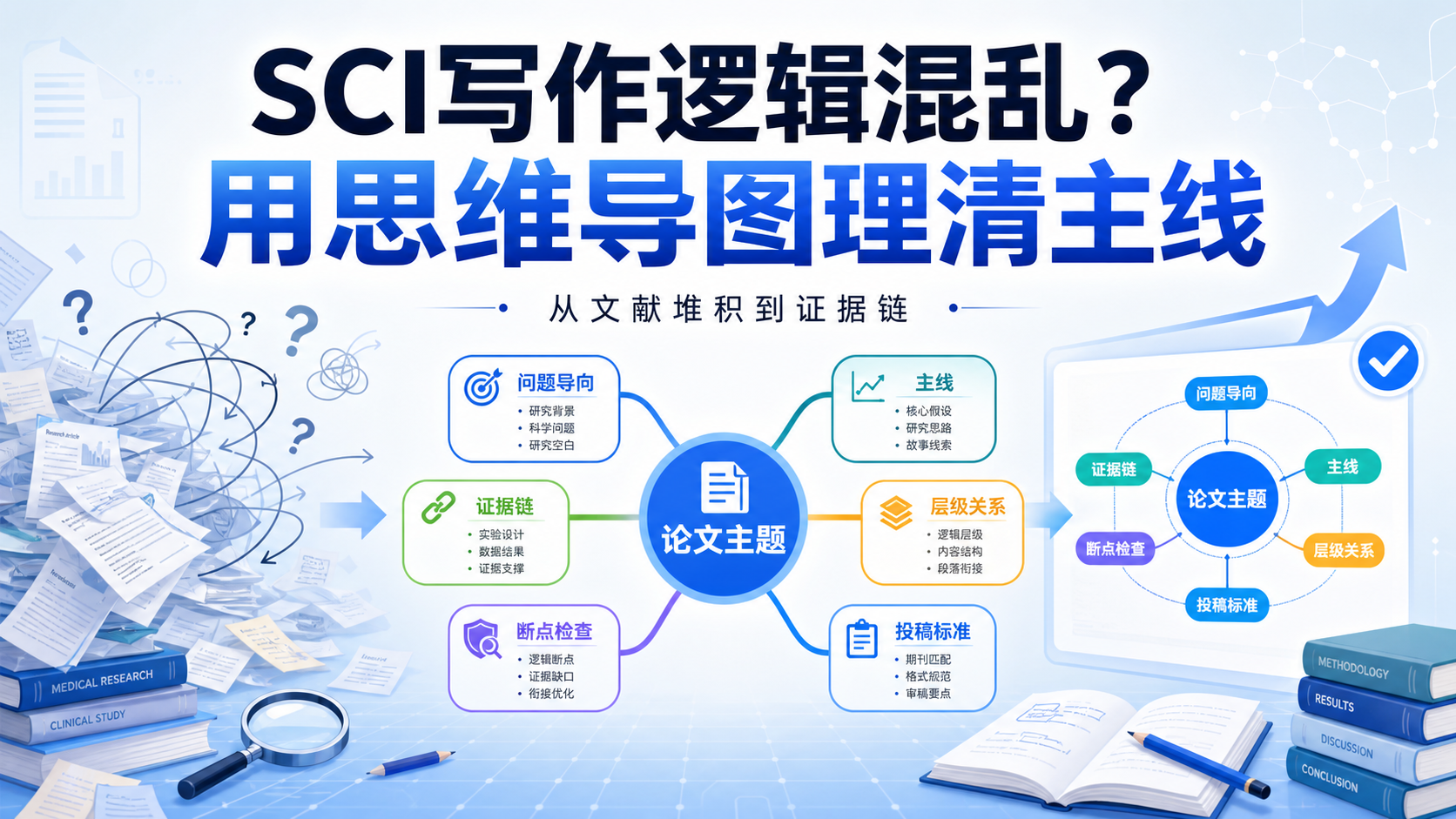 告别逻辑混乱，用思维导图精准构建SCI论文论证框架