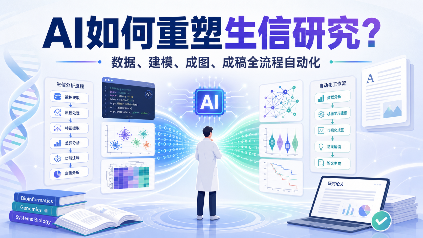 生信建模全流程AI自动化:从数据清洗到论文成稿