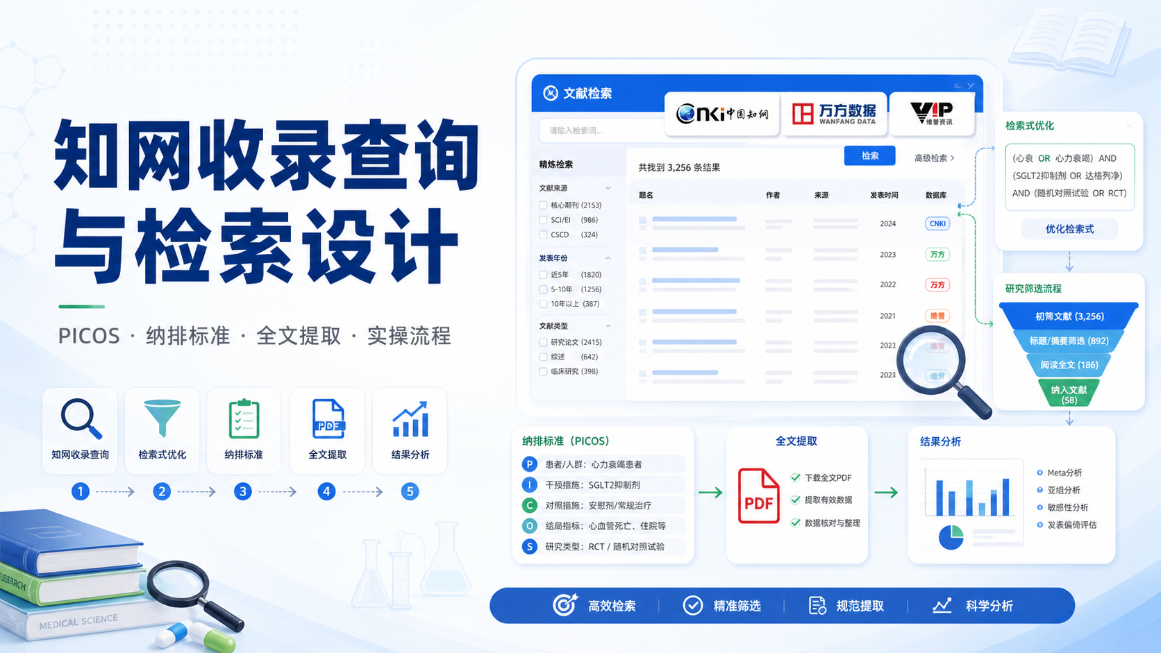 基于知网收录的文献检索式优化与纳排标准制定