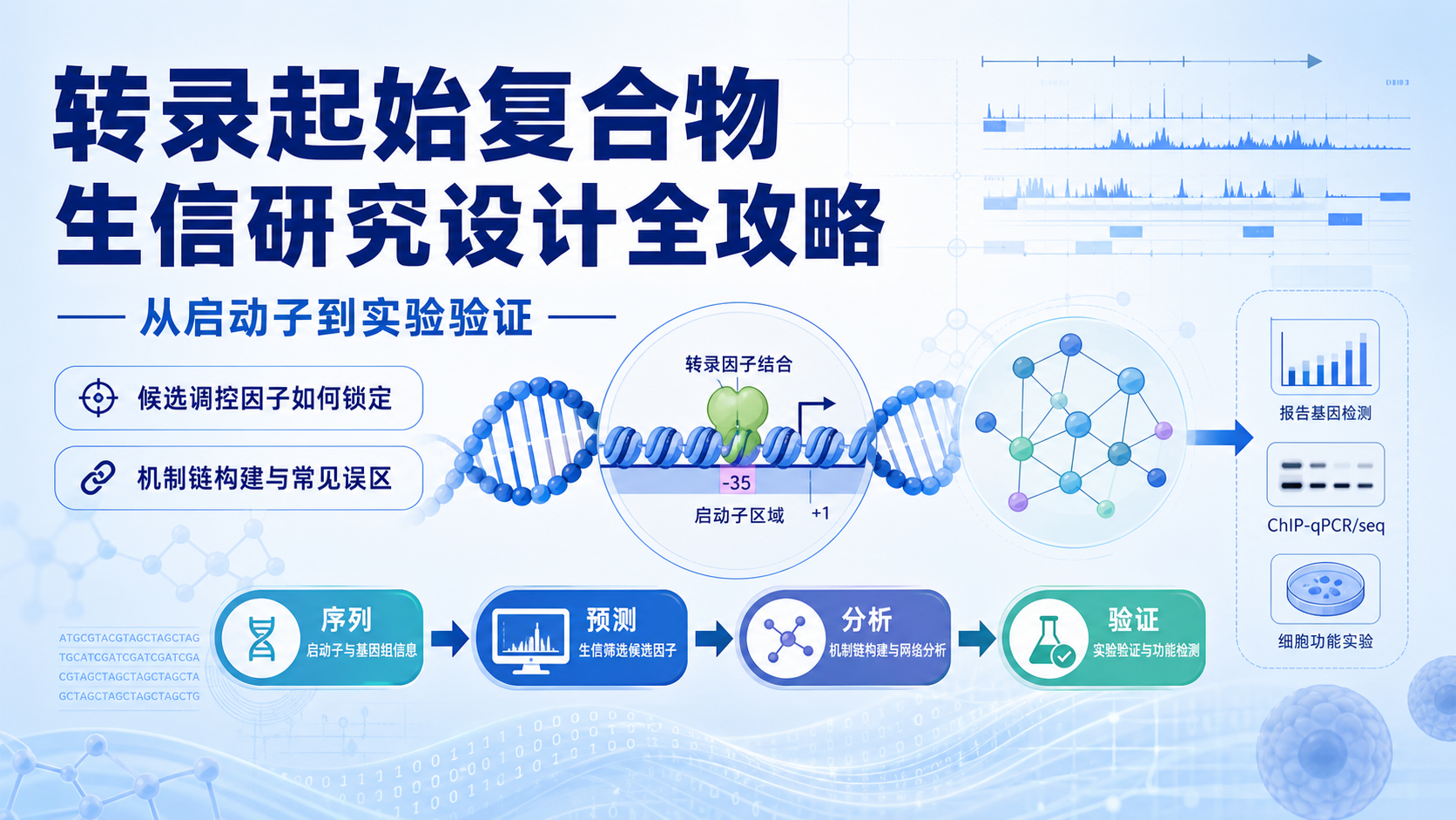 如何利用生信工具解析转录起始复合物的功能机制