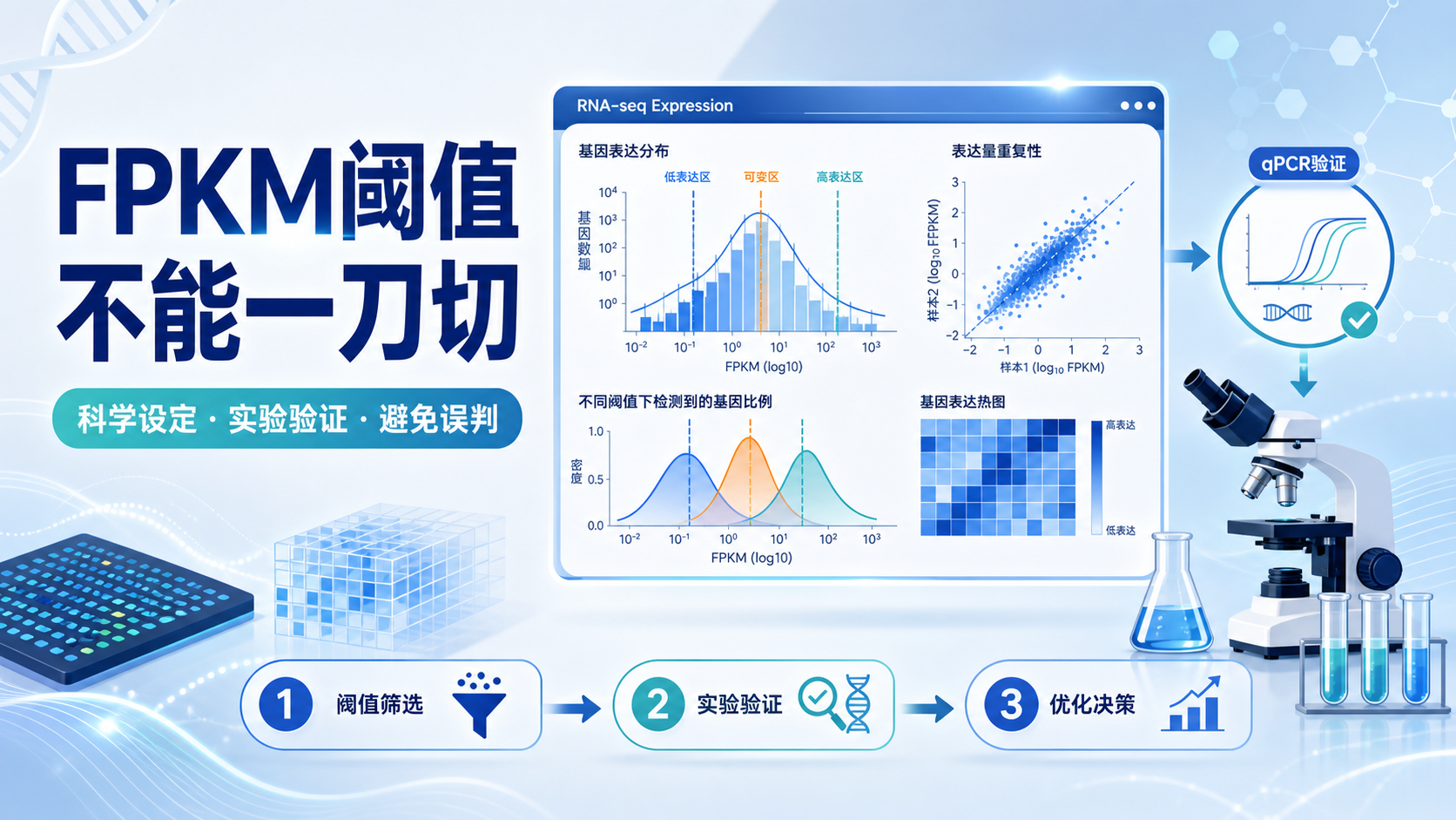 基于FPKM的基因表达阈值设定:实验验证与数据可靠性