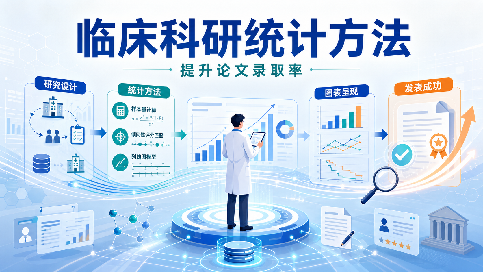 临床科研统计方法如何在实战中提高论文录取率