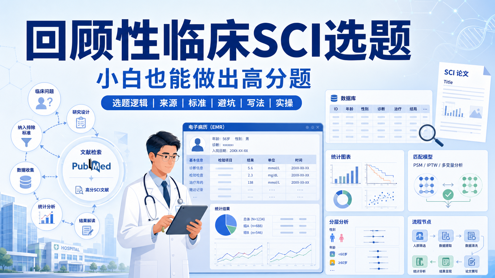 回顾性临床SCI选题策略与高分发文要点解析