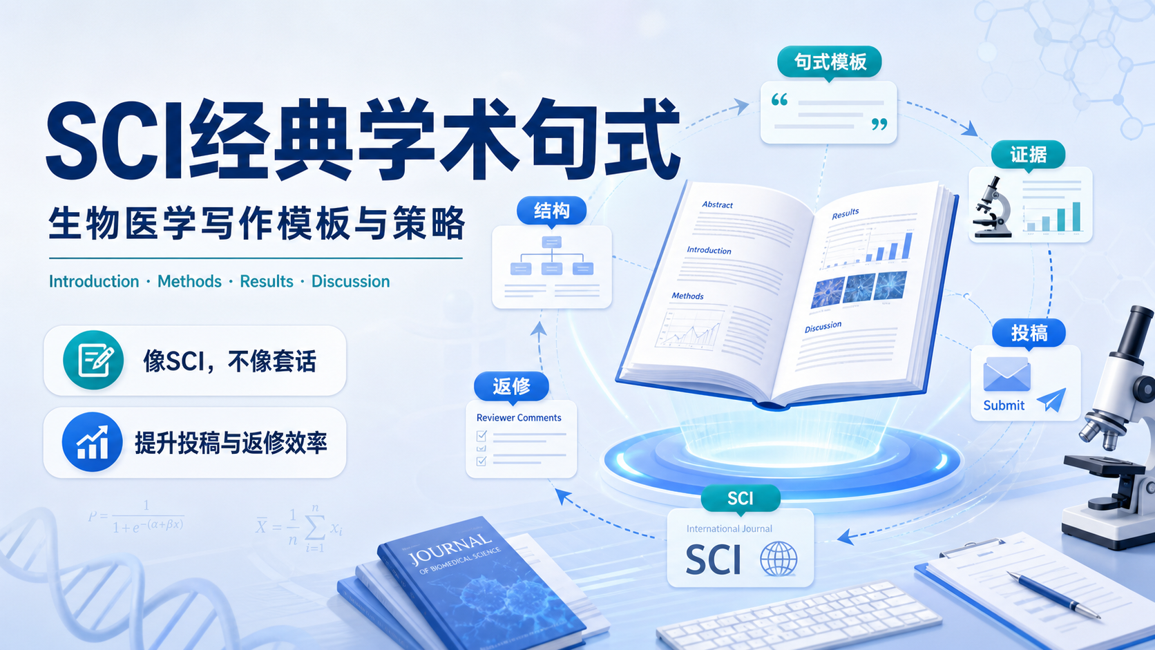 SCI经典学术句式在生物医学论文写作中的策略性应用