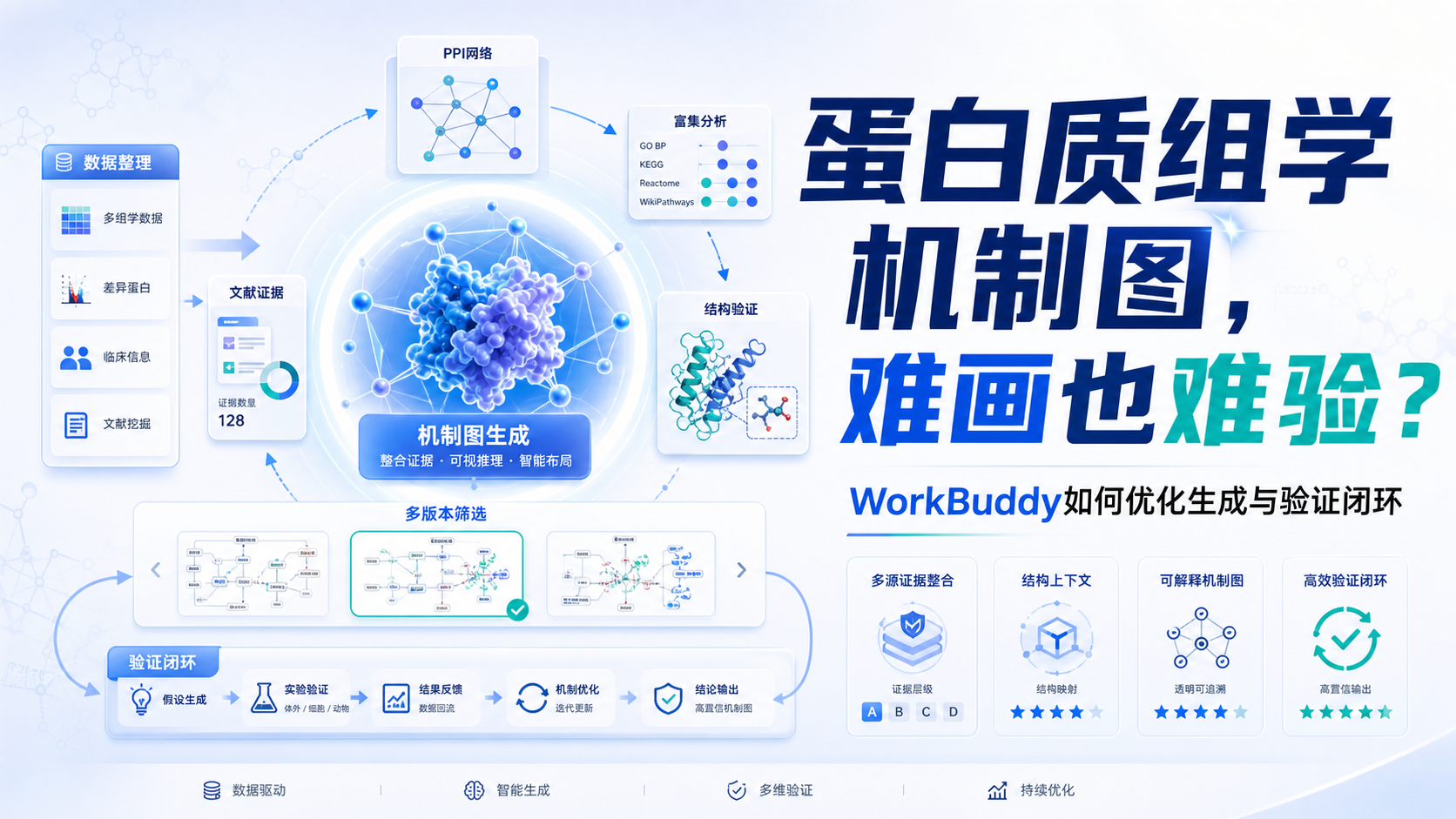 WorkBuddy平台优化蛋白质组学机制图生成及验证