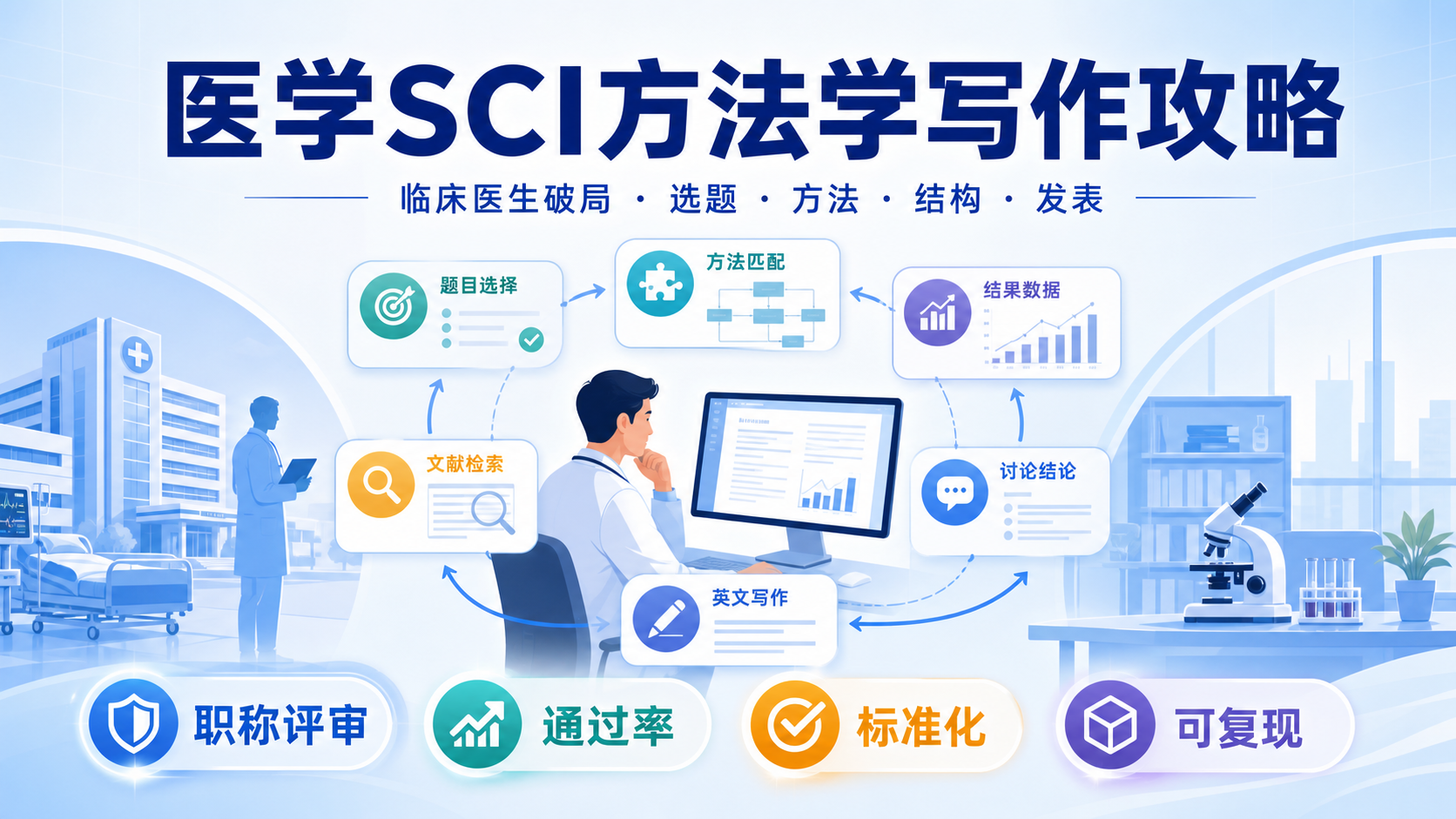 临床医生如何用医学SCI方法学突破职称瓶颈？实用写作攻略来了