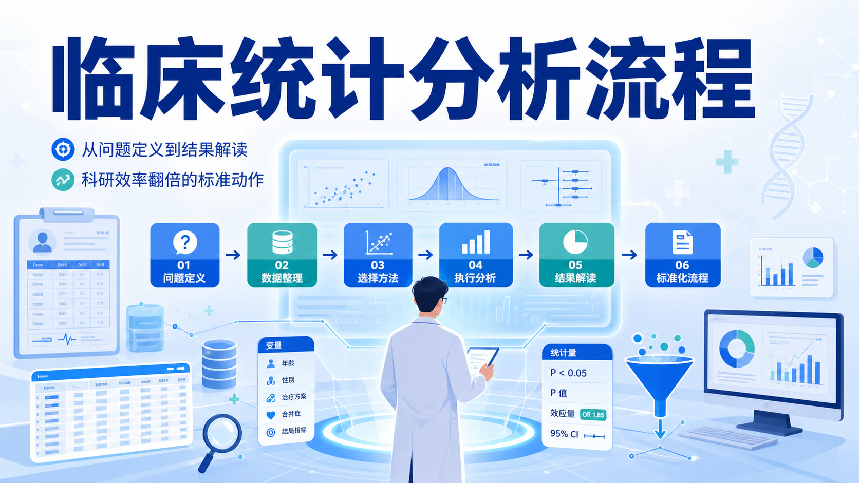 临床统计分析流程全攻略，科研效率翻倍的关键