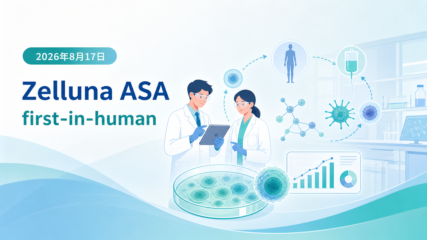 2026年8月17日资讯，挪威细胞治疗公司Zelluna ASA宣布，其first-in-human（FIH）ZIMA-101研究的独立数据监查委员会（IDMC）已完成对首例患者安全性数据的审评，并建议研究按计划继续入组。这是全球首款进入临床开发的MAGE-A4靶向TCR-NK细胞疗法，首例患者已完成计划治疗周期，未见严重不良事件或剂量限制性毒性。
