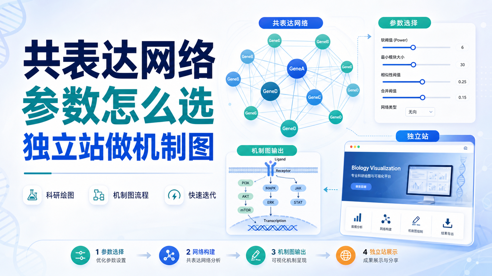 做机制图必备：共表达网络参数选择与独立站应用