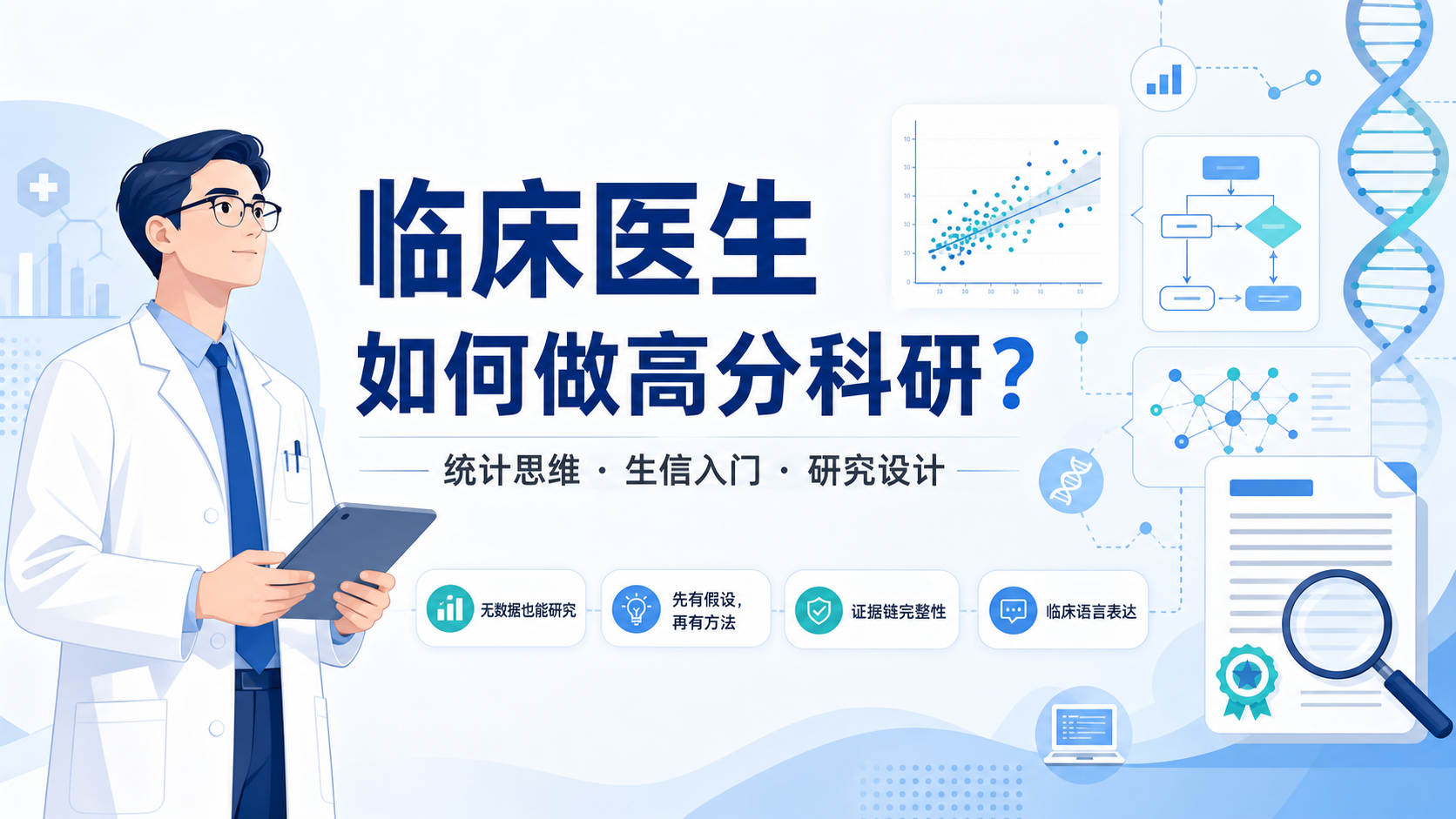 无实验数据也能发高分文章？临床医生必学的生信与统计方法
