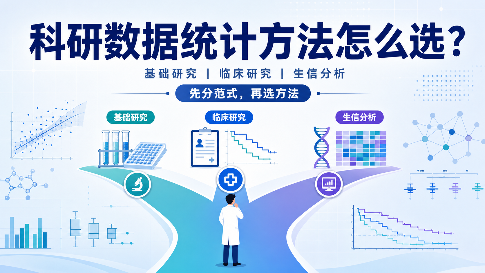 生信与临床研究统计：三大范式下的方法选择策略