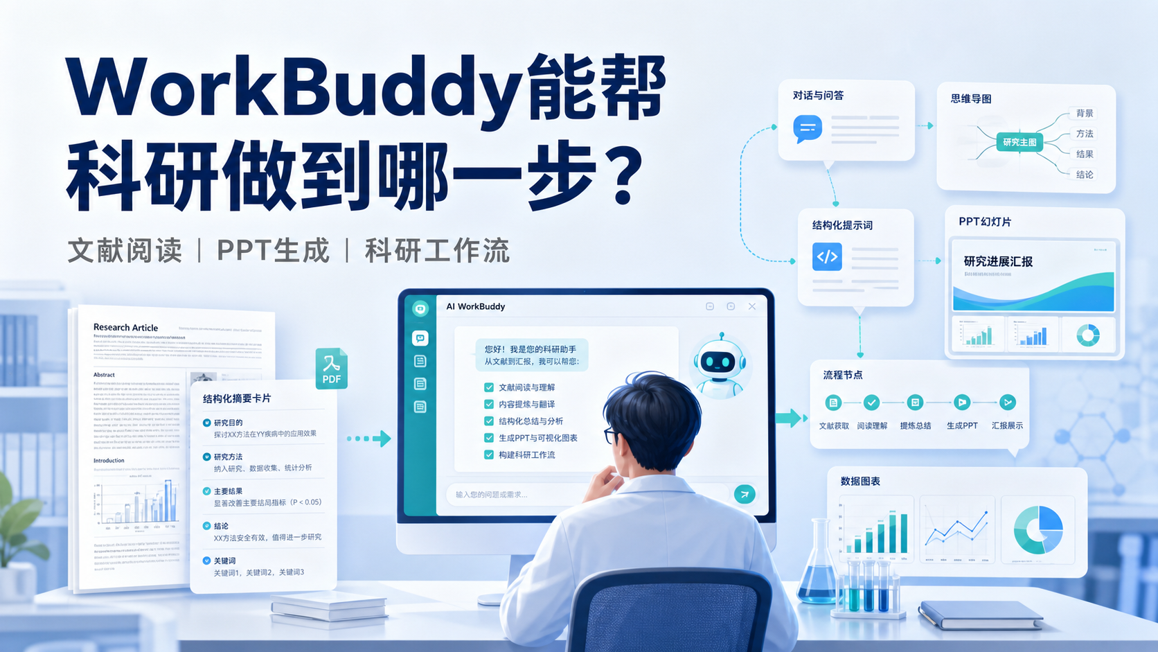 WorkBuddy生物医学AI工具:从文献阅读到PPT生成全流程