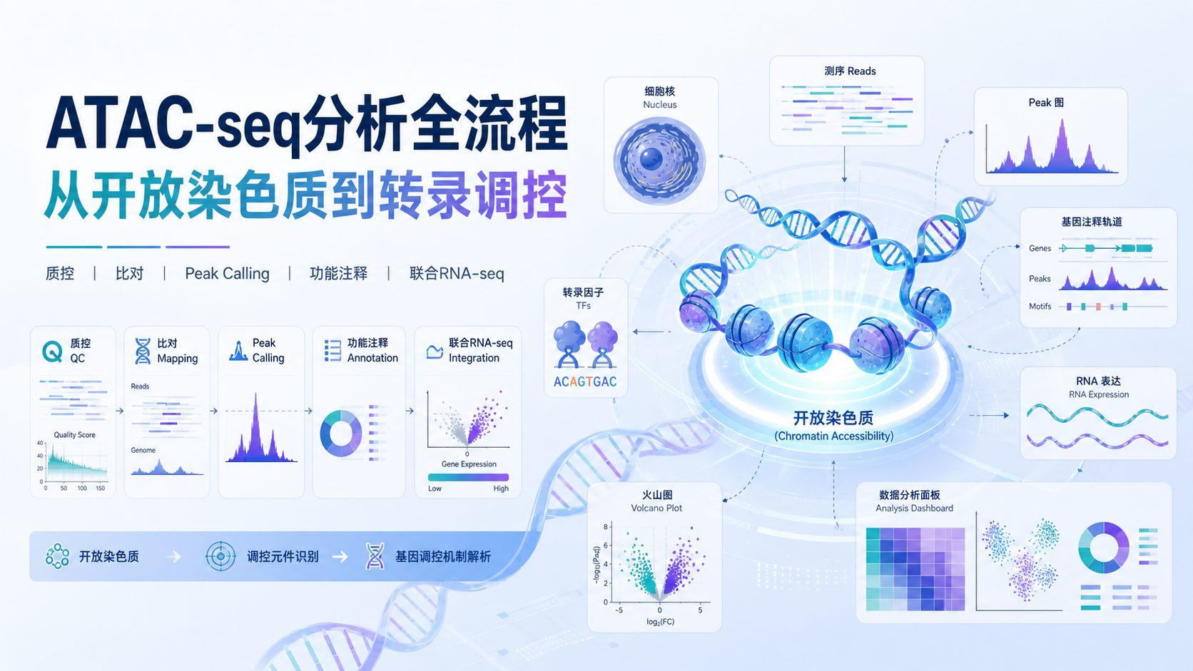 ATAC-seq分析实战:高效解析染色质开放区域