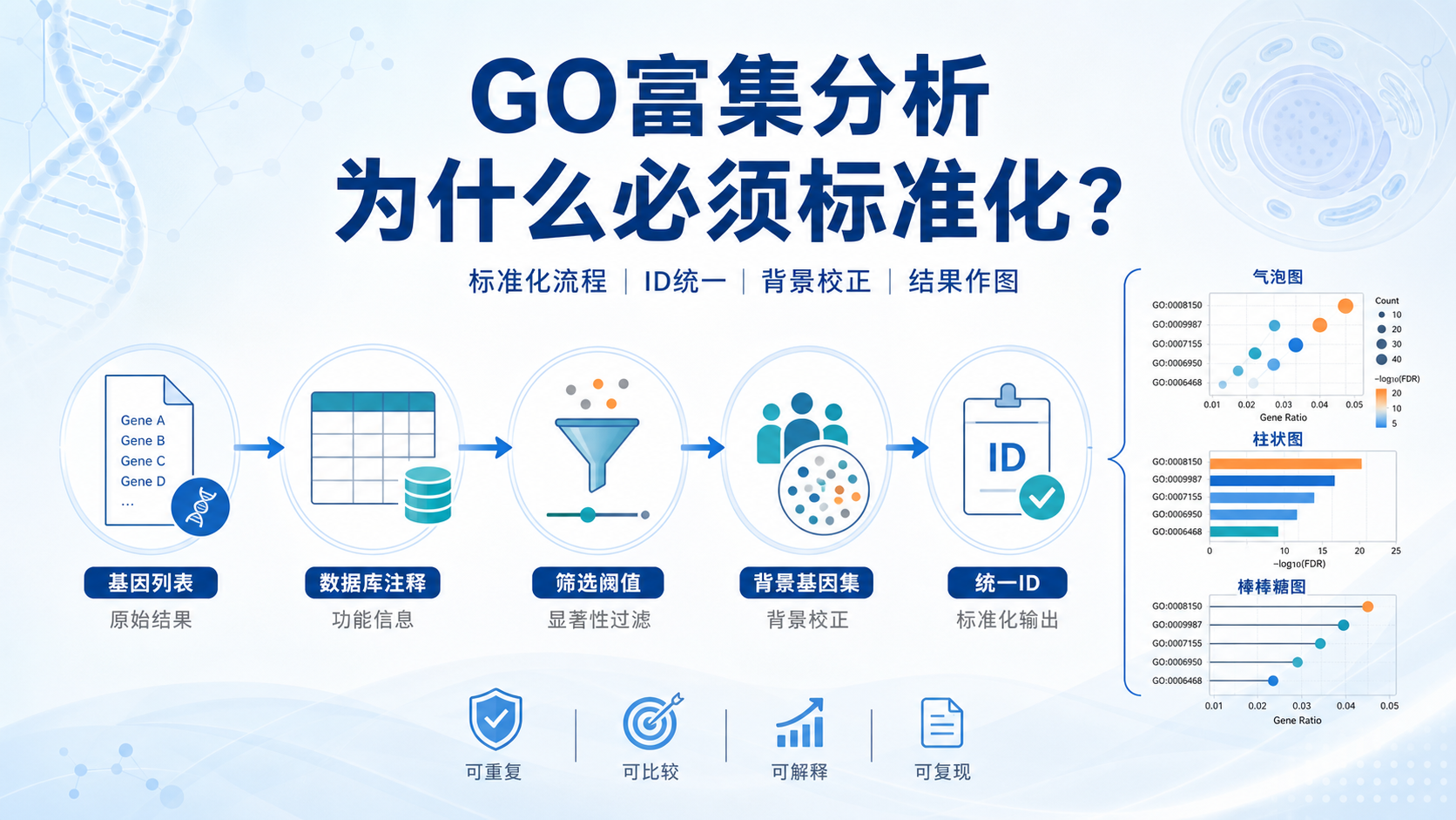 差异基因GO富集分析标准化处理指南