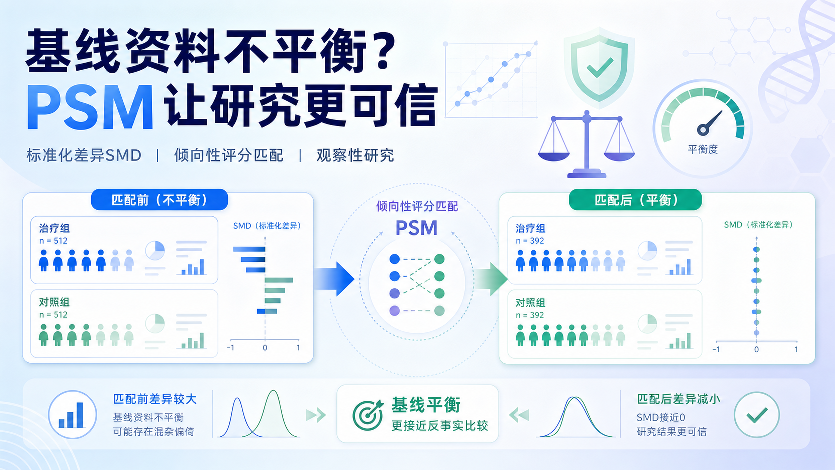 倾向性评分匹配在基线资料可比性中的实践价值