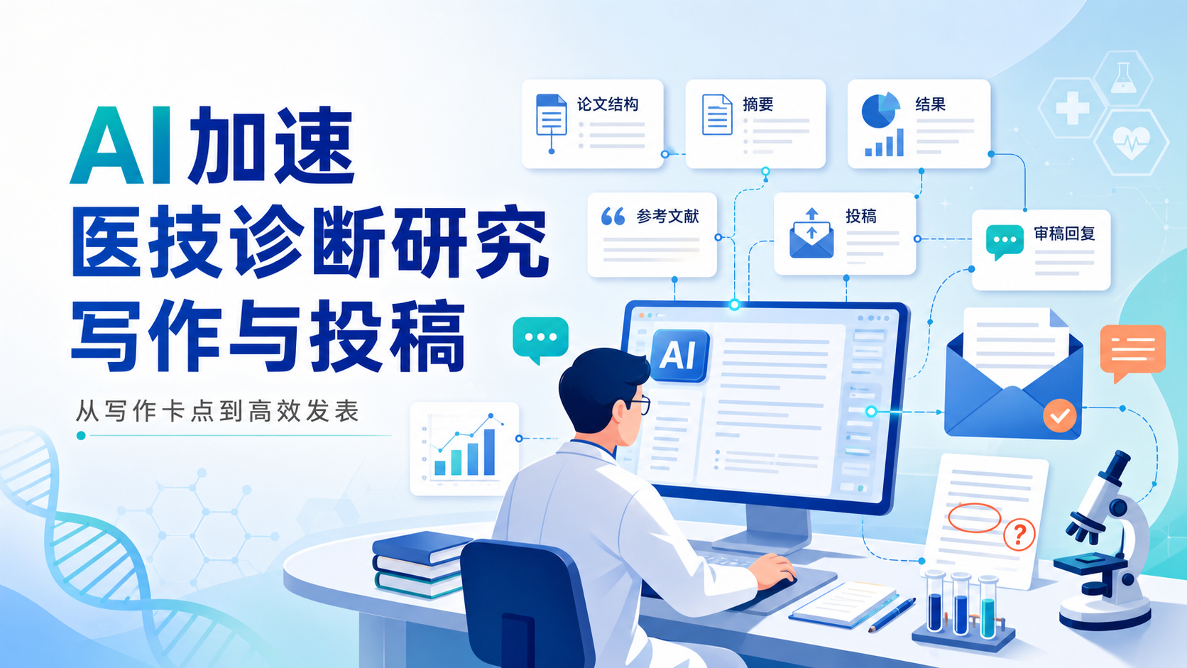 告别实验瓶颈：医技诊断研究写作与投稿的AI加速器