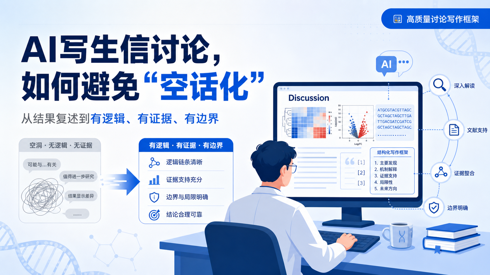 生信SCI讨论部分写作：如何避免AI辅助下的空洞化