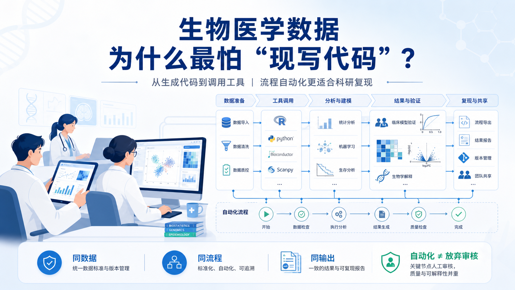 WorkBuddy健康分析平台：生物医学数据严谨复现策略