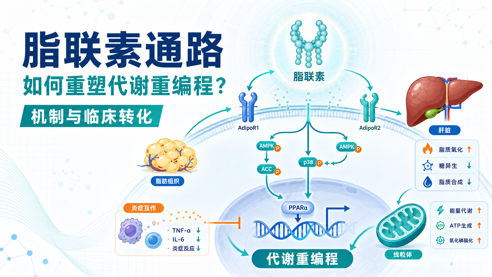 脂联素通路调控代谢重编程新机制