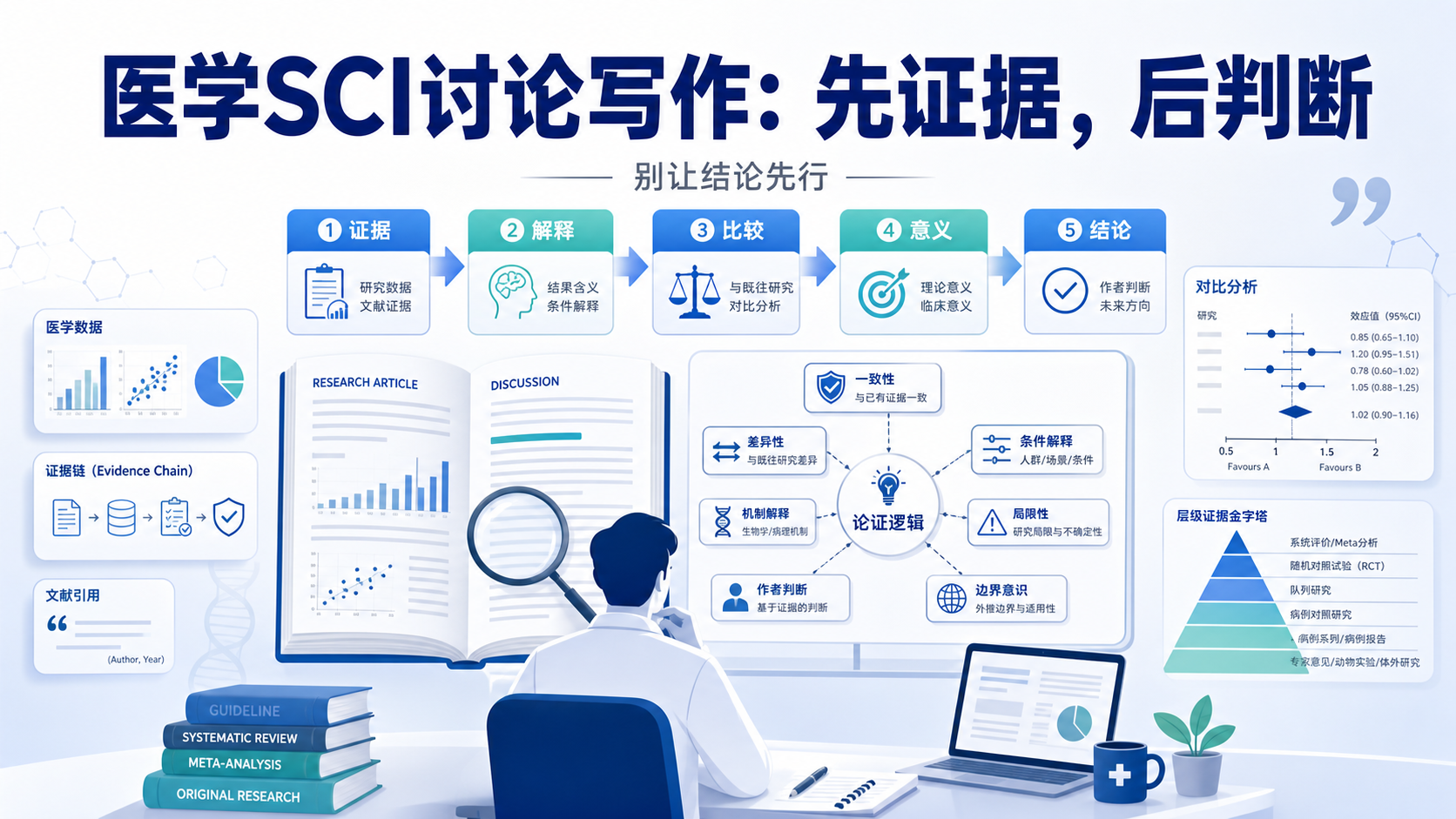 医学SCI论文讨论：如何构建逻辑严密、专业可信的论证