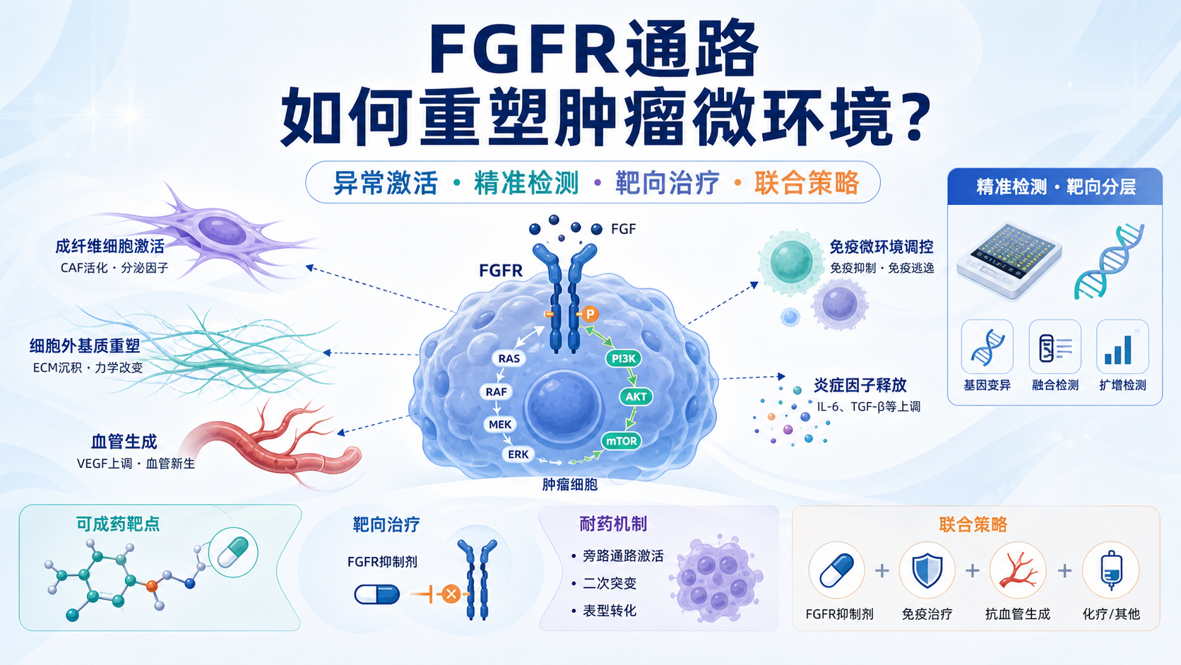 FGFR通路在肿瘤微环境中的功能调控及临床转化前沿