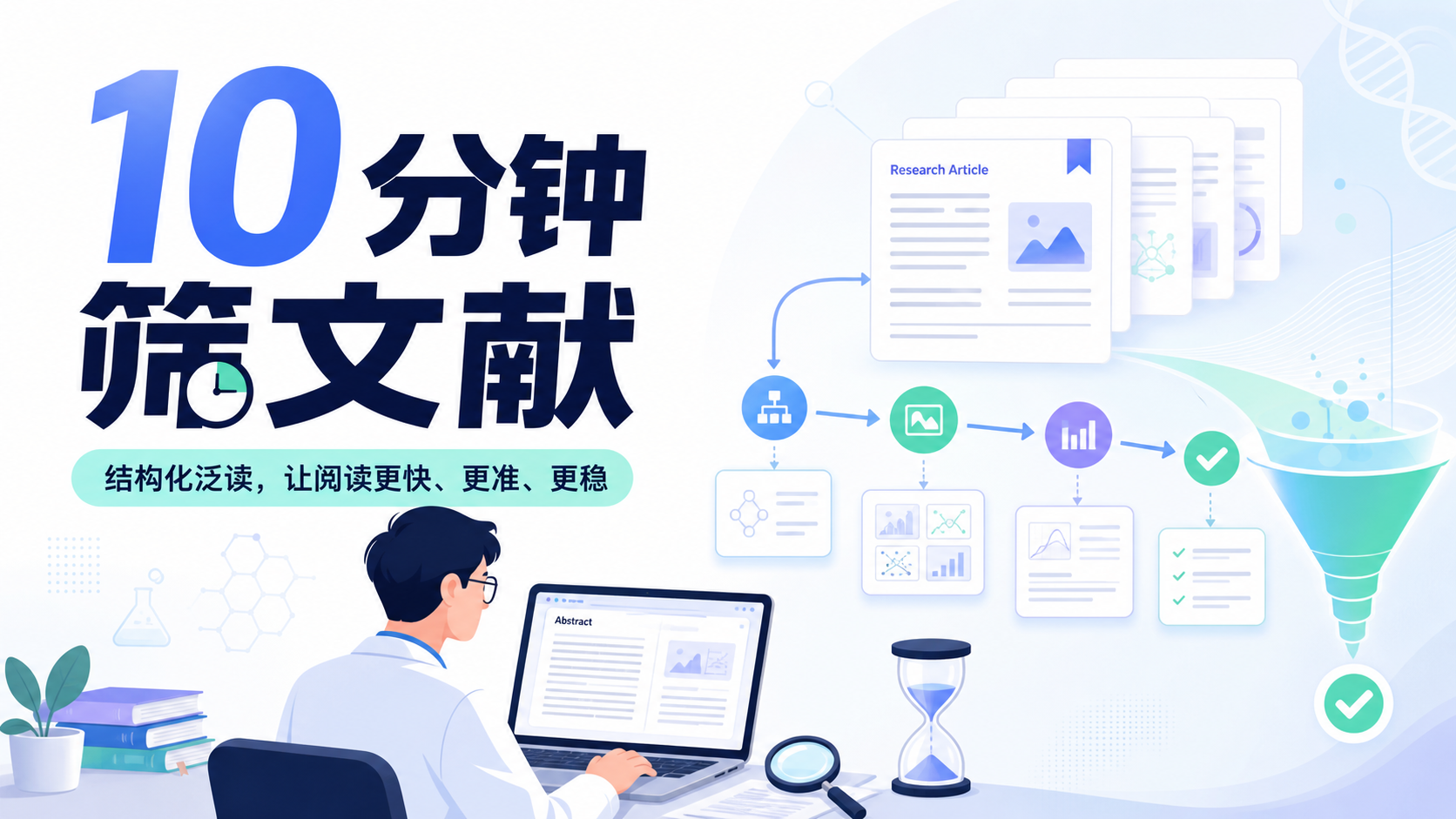 文献阅读策略革新：从逐字硬看到结构化泛读