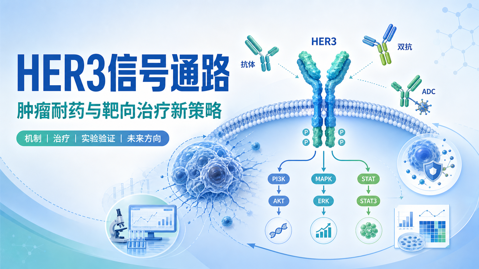 HER3信号通路：从机制解析到靶向治疗新策略