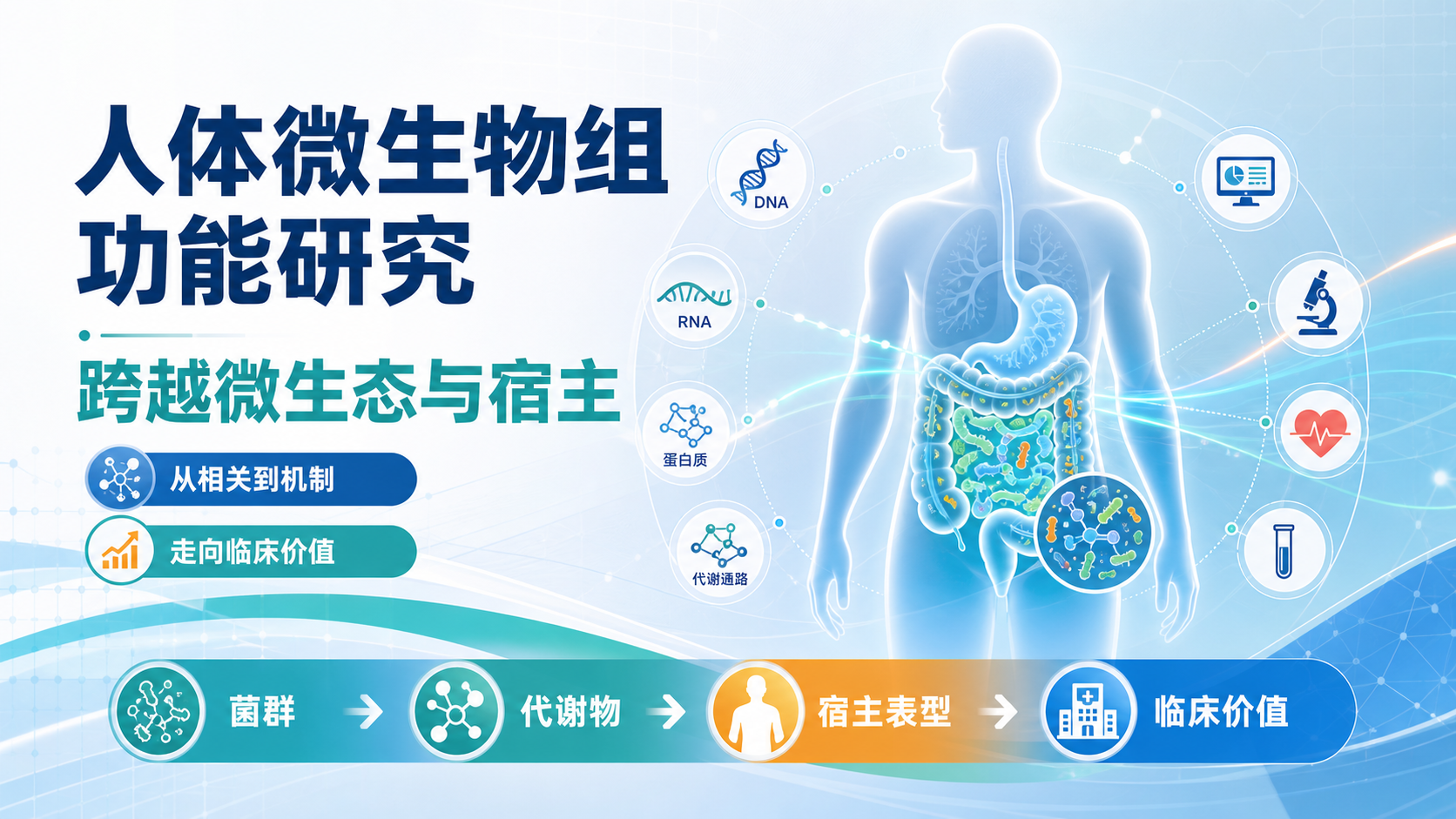 跨越微生态与宿主:人体微生物组功能研究新策略