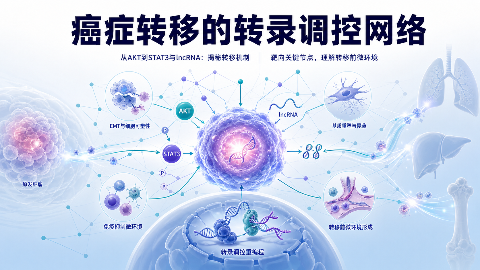 转录调控网络驱动癌症转移前沿研究