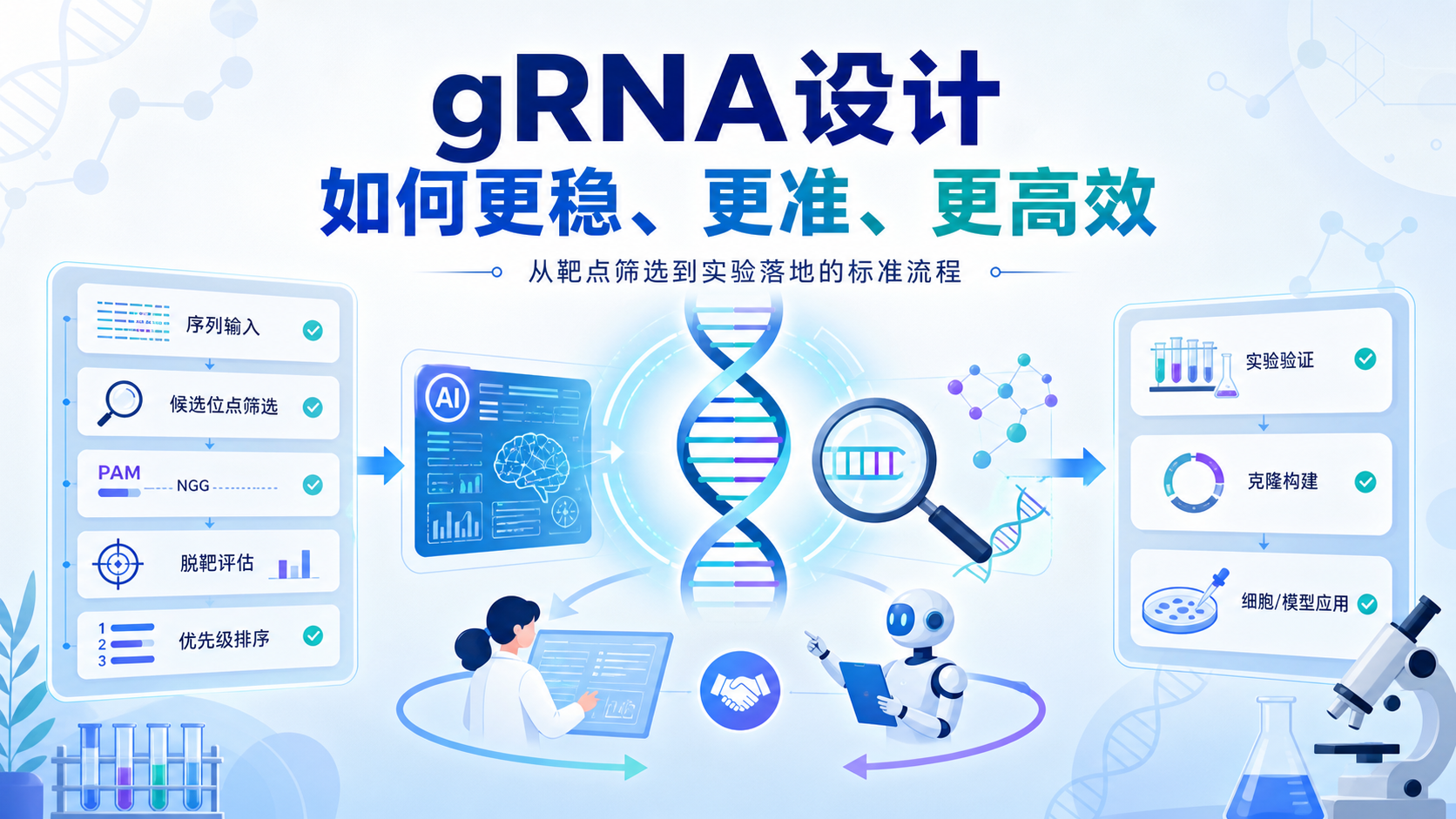 利用WorkBuddy智能设计高效gRNA的实验策略