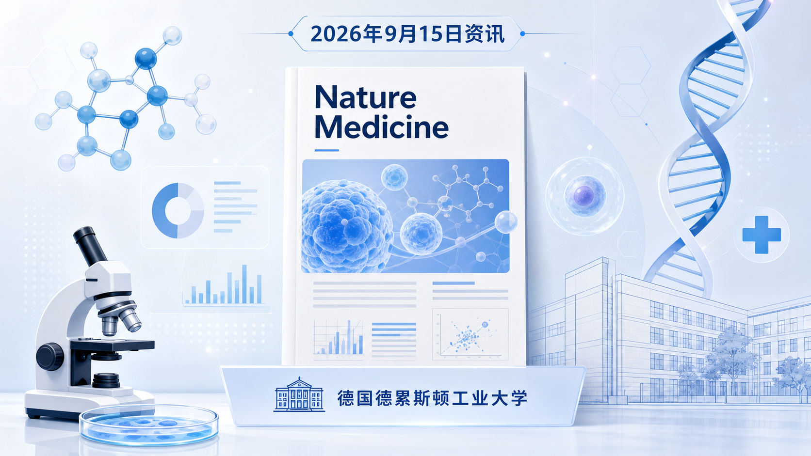 2026年9月15日资讯,《自然·医学》(Nature Medicine)发表德国德累斯顿工业大学团队的研究:一套完全在本地(on-premise)部署的自主临床 AI 智能体在七疾病基准上诊断准确率达 90.04%,并发现"行为一致性"是最可靠的决策可信度信号——据此可在 49.4% 的病例上以 98.9% 的准确率实现"选择性自主",其余不确定病例则交由医生复核,为临床 AI 的安全落地提供了可操作框架。