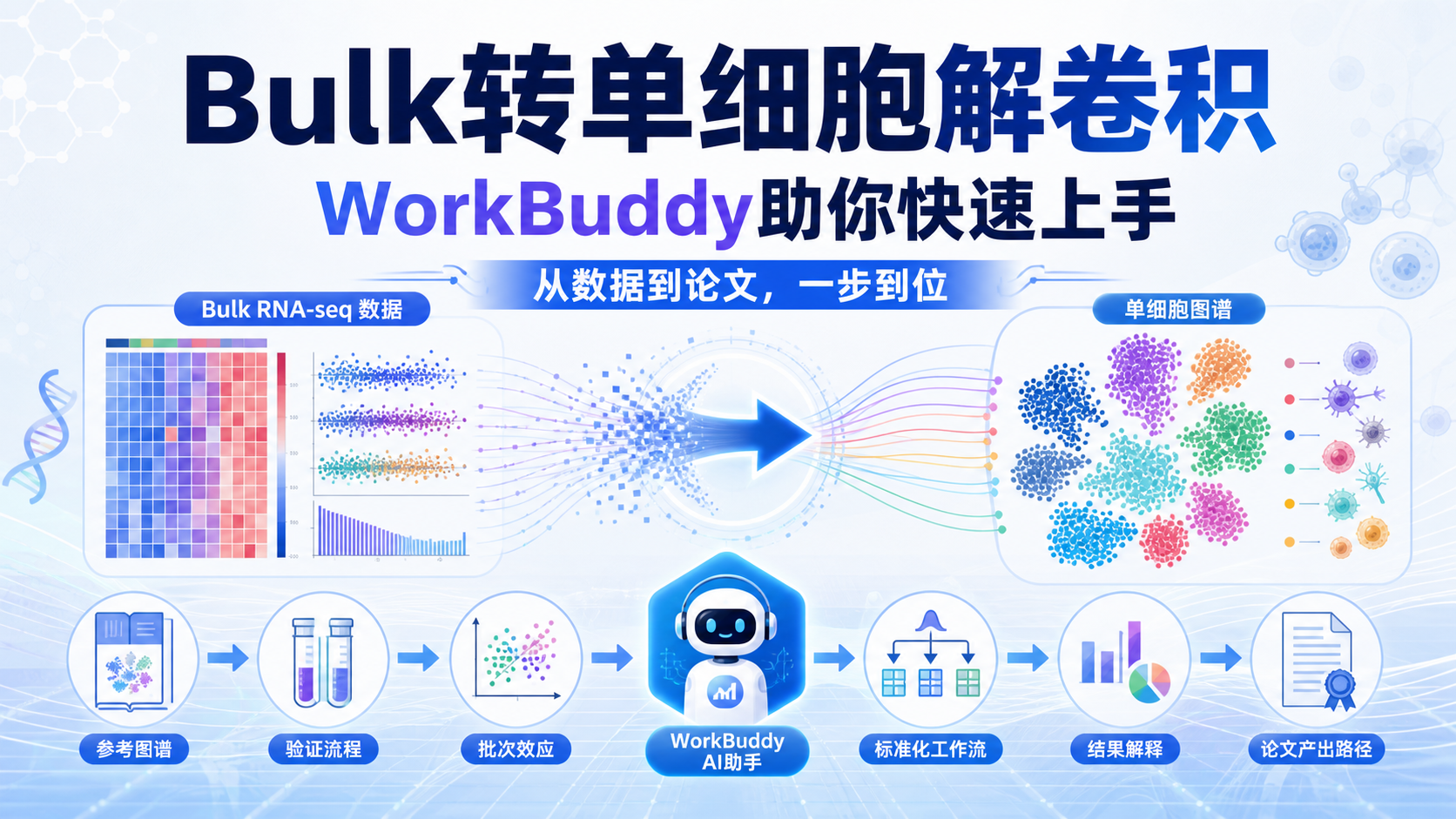 WorkBuddy驱动Bulk转单细胞解卷积的实战策略