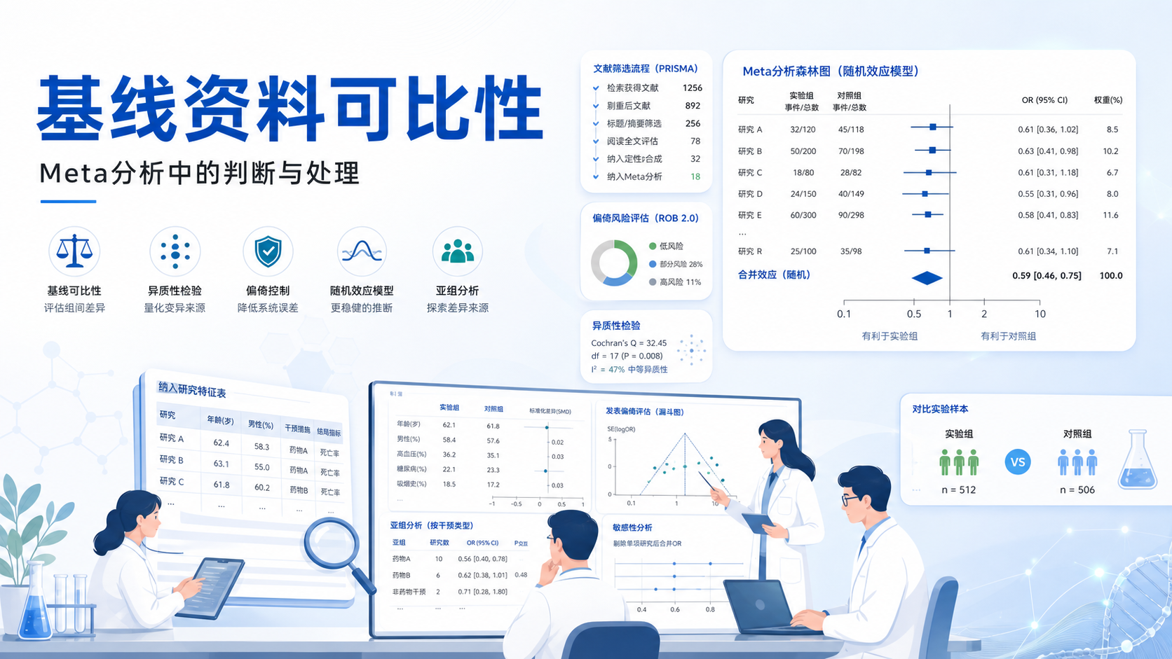 基线资料可比性:Meta分析中不可忽视的关键偏倚来源